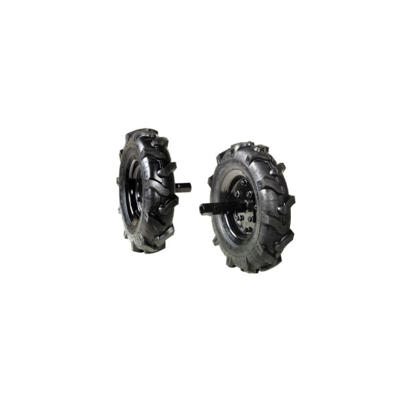 Paar 3.50-8" bereifte Räder für NIBBI 104 S - 105 S - 106 Traktor