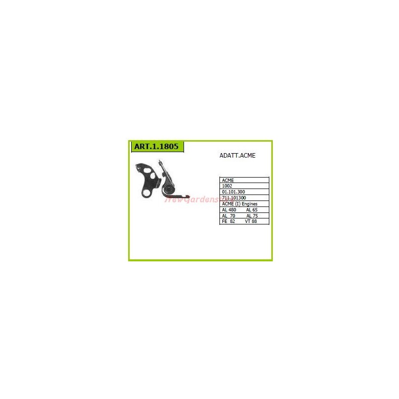 ACME contact pair for walking tractor 1002 AL480 65 70 75 1.1805