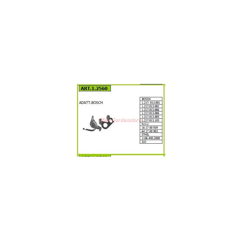 BOSCH contact pair for walking tractor 1.217.013.001 1.2560