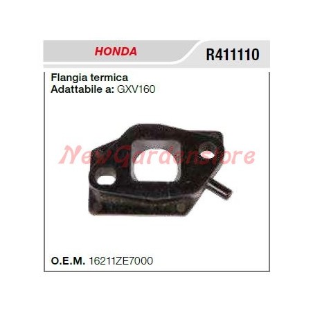 Thermischer Flansch HONDA Motorhacken GXV160 R411110 | NewgardenAgri.com