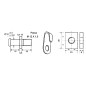 Kit for agricultural tractor cab door lock