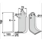Rx Cuchilla motocultor compatible 350-014 AGRIA 6038 Rx Cuchilla motocultor compatible 350-014 AGRIA 6038