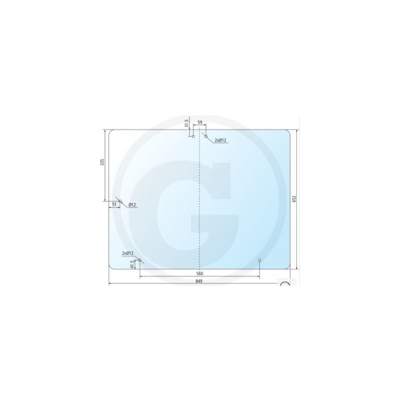 NEWGARDENSTORE rear window for agricultural tractor 743XL 745XL 844XL 845XL 650883646 NEWGARDENSTORE rear window for agricultural tractor 743XL 745XL 844XL 845XL 650883646