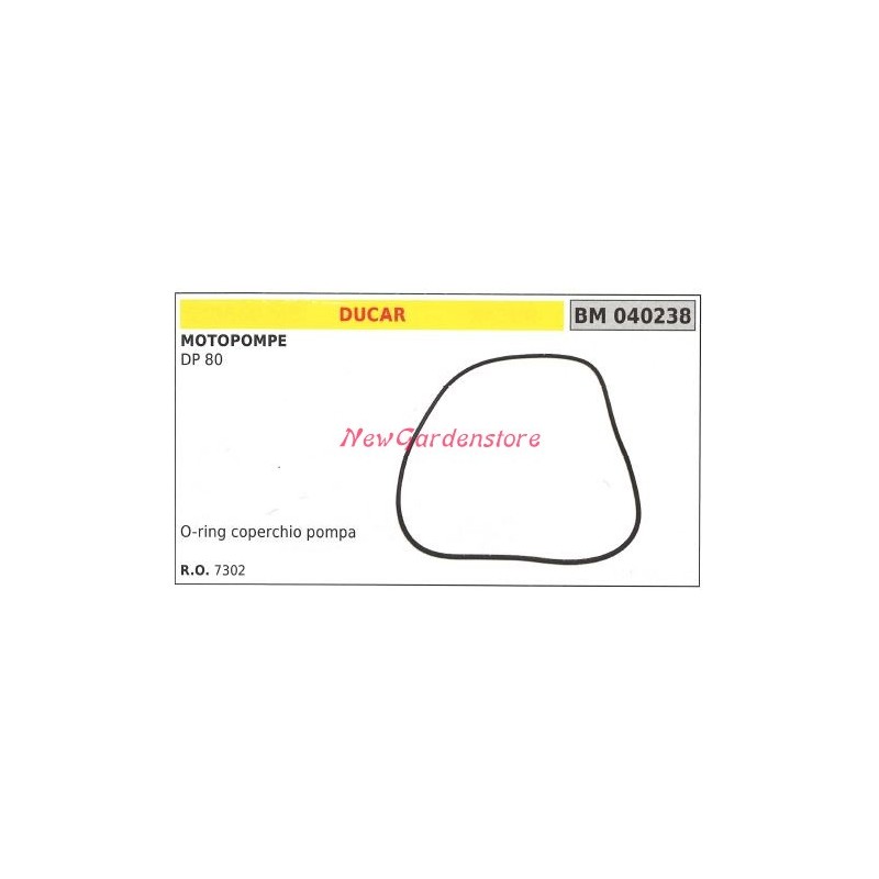 O-ring coperchio pompa DUCAR motopompa DP 80 040238