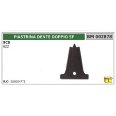 Plaque double dent SF pour motofaucheuse bcs 622 | NewgardenAgri.com