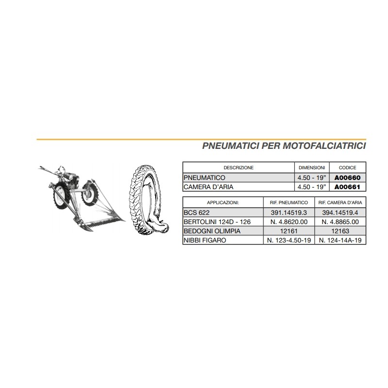 Reifen für BCS 622 3-Rad-Mäher NEWGARDENSTORE Reifen für BCS 622 3-Rad-Mäher NEWGARDENSTORE