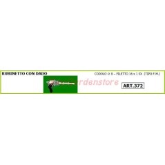Rubinetto con dado per motocoltivatore motozappa 372 | NewgardenAgri.com