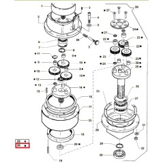 Zweite Reduzierstufe ORIGINAL ACTIVE Erdbohrer Modelle t143 - t152 022739 | NewgardenAgri.com