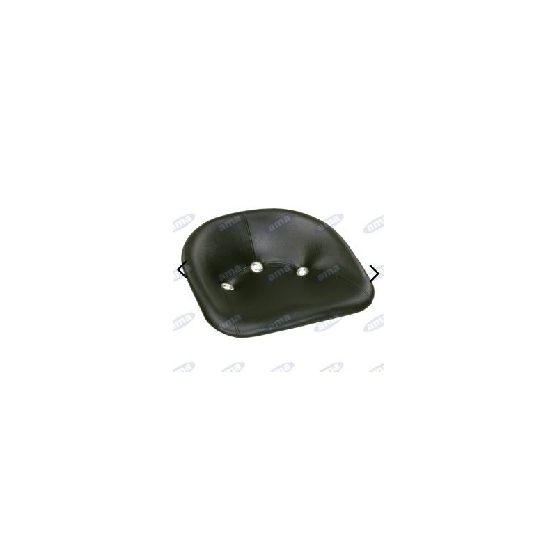 Medium upholstered and painted sheet metal seat for agricultural tractor