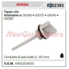 Tappo olio HONDA motocoltivatore GX240 270 340 390 R302393 15600-ZG4-003 | NewgardenAgri.com
