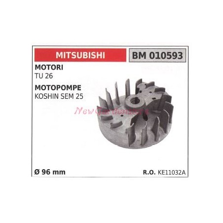 Volano magnetico MITSUBISHI motore TU 26 motopompa KOSHIN SEM 25 010593 | NewgardenAgri.com