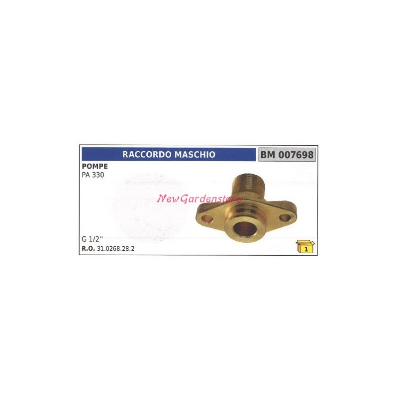 Raccord mâle UNIVERSEL pompe Bertolini PA 330 007698