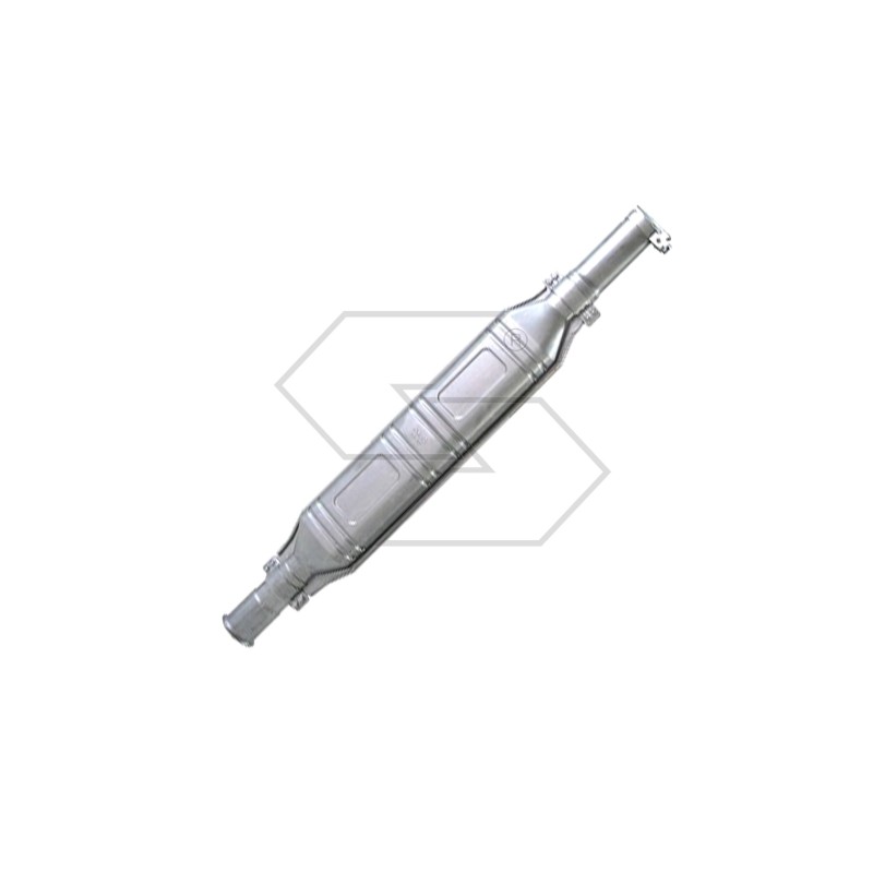 Silencieux avec colliers droits et protection anti-pluie pour tracteur agricole FIAT 55-60