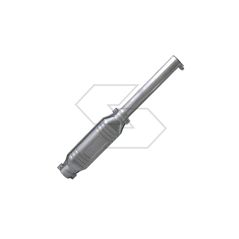 Muffler with straight pipe clamps and rain guard for SAME farm tractor