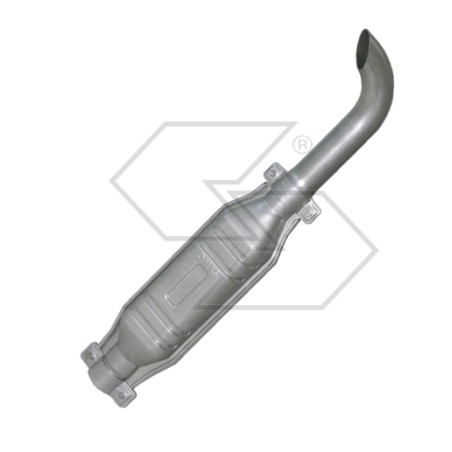 Small curved pipe mini muffler for farm tractor code A10809 | NewgardenAgri.com