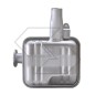 Undercarriage muffler for FIAT NEW HOLLAND agricultural tractor T4000 SERIES
