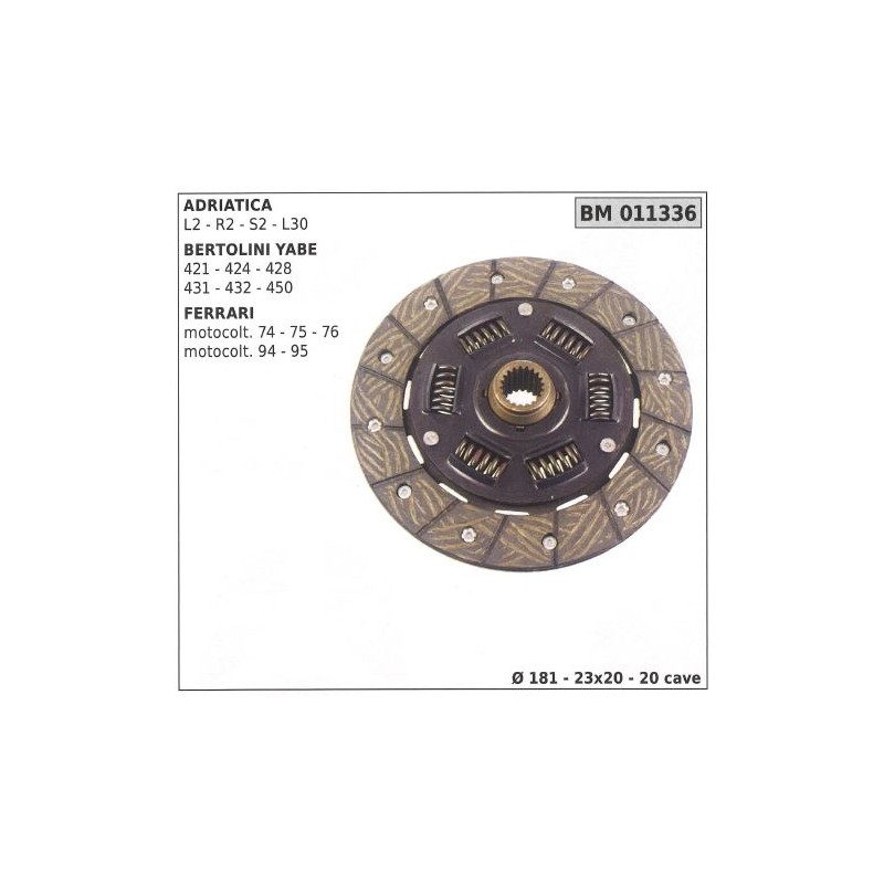 Disque d'embrayage pour ADRIATICA BERTOLINI YABE FERRARI 011336