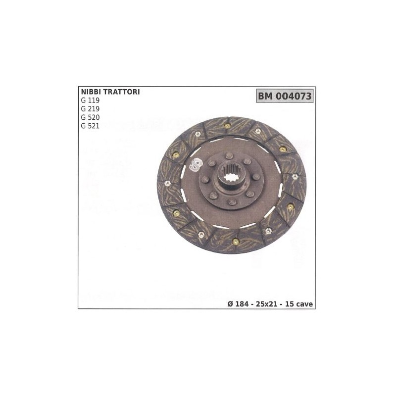 Disque d'embrayage pour NIBBI TRACTORS G 119 219 520 521 004073