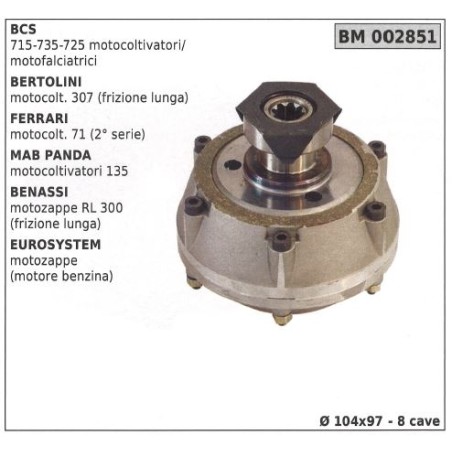 Conical clutch for BCS BERTOLINI FERRARI MAB PANDA BENASSI 002851 | NewgardenAgri.com