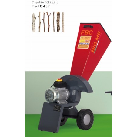 Biotrituradora FBC BIO.M5.30 con motor eléctrico monofásico de 3 CV | NewgardenAgri.com