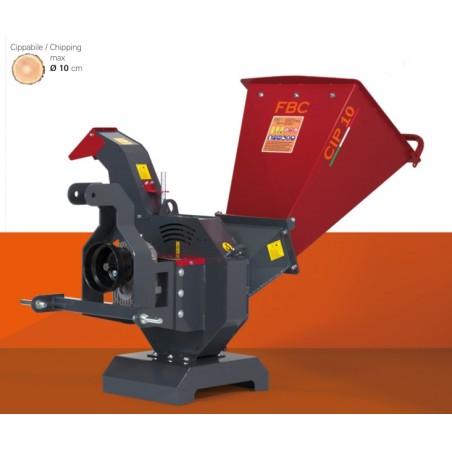Astilladora biotrituradora FBC CIP.10.PF toma de fuerza Cardano accionada por tractor min 14 Hp | NewgardenAgri.com