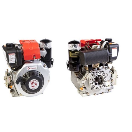 ZANETTI DIESEL ZDM78C1MV motor complete motor cultivator with cone Ø 23 manual screw drive | NewgardenAgri.com
