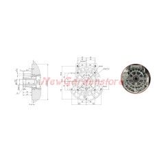 Kompletter Motor für ZANETTI DIESEL ZDM92/2C7E Motor mit Elektrostart