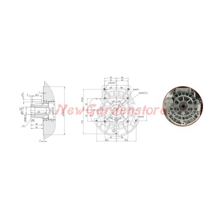 Kompletter Motor für ZANETTI DIESEL ZDM92/2C7E Motor mit Elektrostart
