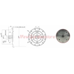 Complete ZANETTI DIESEL ZDX230L2 engine cylindrical manual start | NewgardenAgri.com