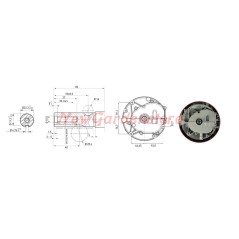 Motor volante cortacésped ZANETTI ZBMV225L6E 7HP 22X80 heavy duty | NewgardenAgri.com