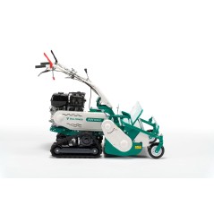 Self-propelled flail mower OREC HRC813 engine HONDA 389cc crawler working 80 cm | NewgardenAgri.com