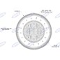 Right position light led 140mm diameter tractor operating machine 12-24V