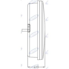 Right position light led 140mm diameter tractor operating machine 12-24V | NewgardenAgri.com