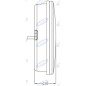 Right position light led 140mm diameter tractor operating machine 12-24V