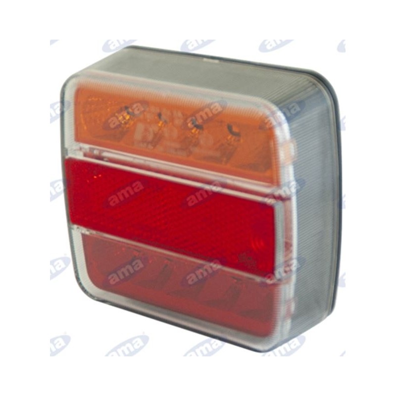 Luz trasera derecha o izquierda led 104x97x35mm máquina tractora 12-24V E4