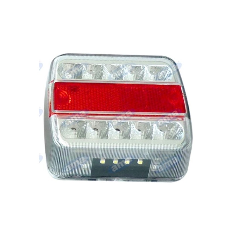 Square rear light right left led 105.6x97.9x36.4mm operating machine 13.5V