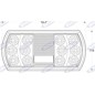 Left rear light Led 165x80x35mm tractor machine 12-24V