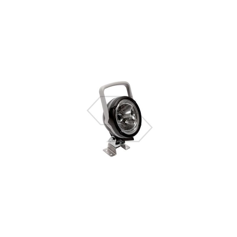 Cab beacon with adjustable rotating beacon for agricultural tractor