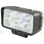 Phare de travail 110x60mm 6 LED 10-30V 18W 1080LM câblé 40-60cm machine agricole