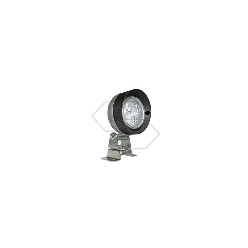 Arbeitsscheinwerfer 3 Led 10-30V 500 Lumen Ø  106 mm für Ackerschlepper 10 - 36v - 9w