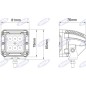 Projecteur de travail 85x81mm LED 10-30V 18W 1620LM sortie de câble 50cm machine agricole