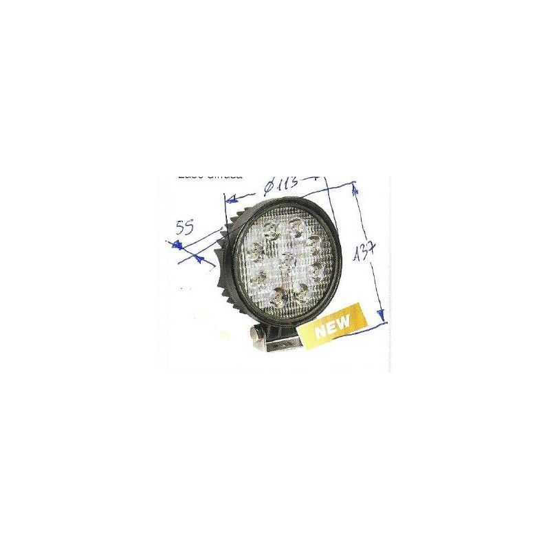 Arbeitsscheinwerfer 9 LED 12-24V NEWGARDENSTORE 2150 Lumen für Ackerschlepper A28405