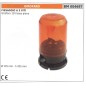 Rotating beacon 12V flat base - 3 screws fixing Ø  135 mm - height 205 mm 004697