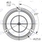Faro giratorio LED 12-24V base plana 130x140mm tractor máquina agrícola
