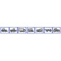 LED rotating beacon 12-24V flat base 160x140mm tractor agricultural machine