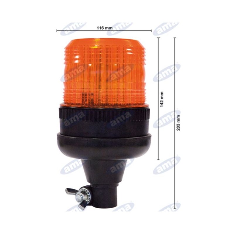 Led-Leuchte 12-80V flexibler Trichterfuß 203x116mm Traktor Selbstfahrende Maschine