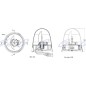 Beacon 24V 70W flat base 164x146mm self-propelled agricultural machine tractor Beacon 24V 70W flat base 164x146mm self-propelled agricultural machine tractor
