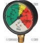 Isometrisches Glyzerin-Manometer vertikaler Anschluss ABS-Gehäuse Skala 0-25 bar