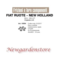 Disco frizione 6pale trattore 880.4 880.4DT LUK 15559 FIAT NEW HOLLAND 5122377 | NewgardenAgri.com