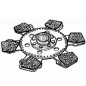 Disco de embrague NEWHOLLAND para tractor agrícola 880.5 880.5DT 980 15261